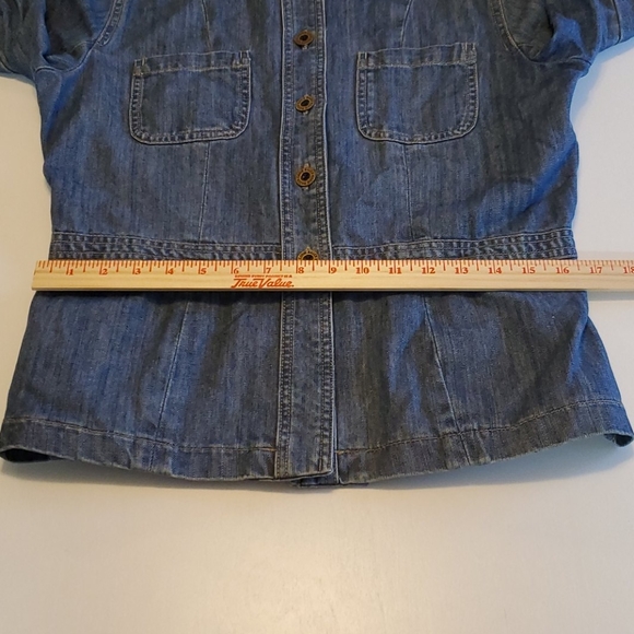 EDDIE BAUER Jean Denim Jacket Blue Size Medium - Picture 6 of 15
